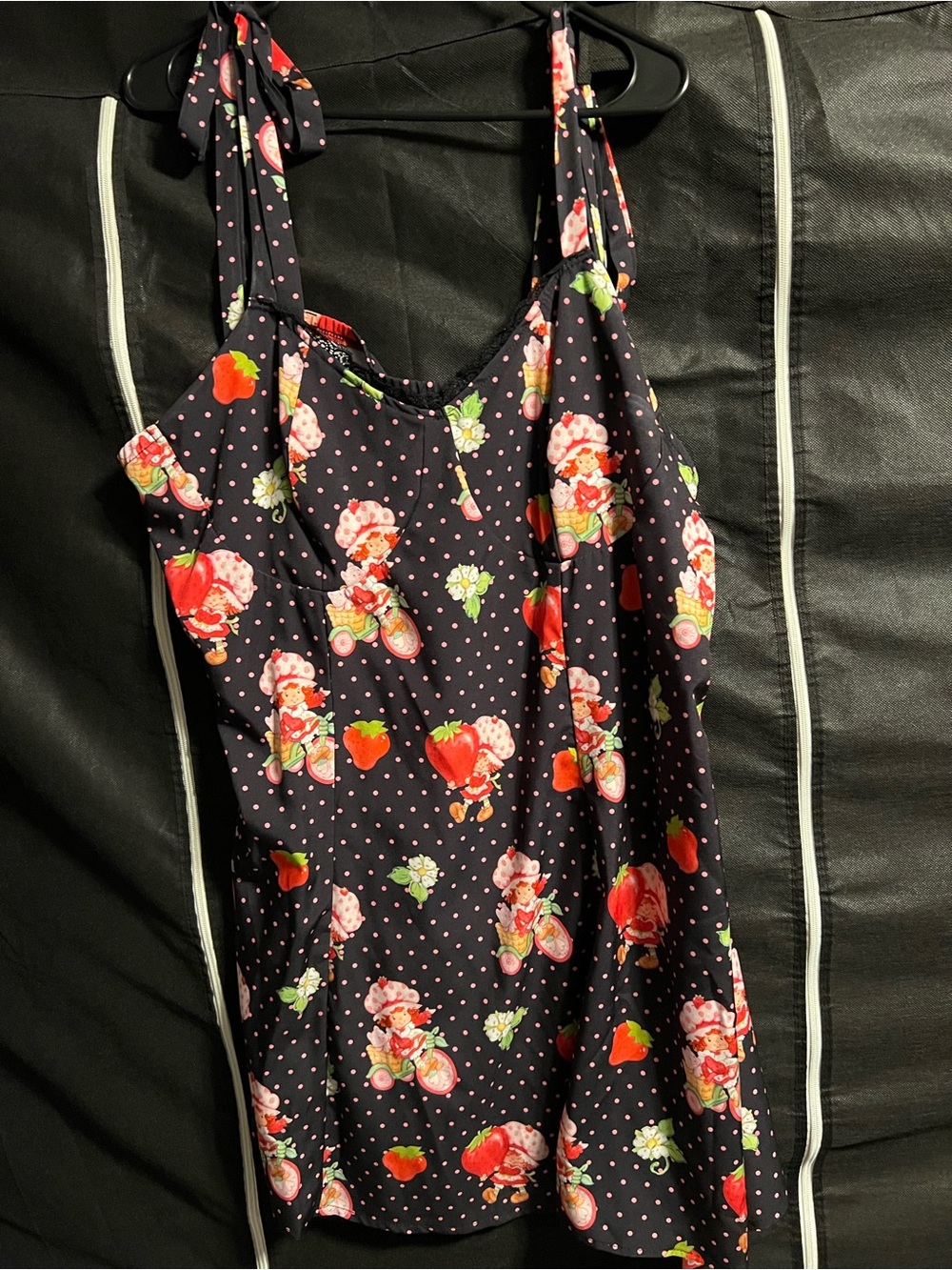 Strawberry Shortcake Polka Dot Mini Dress